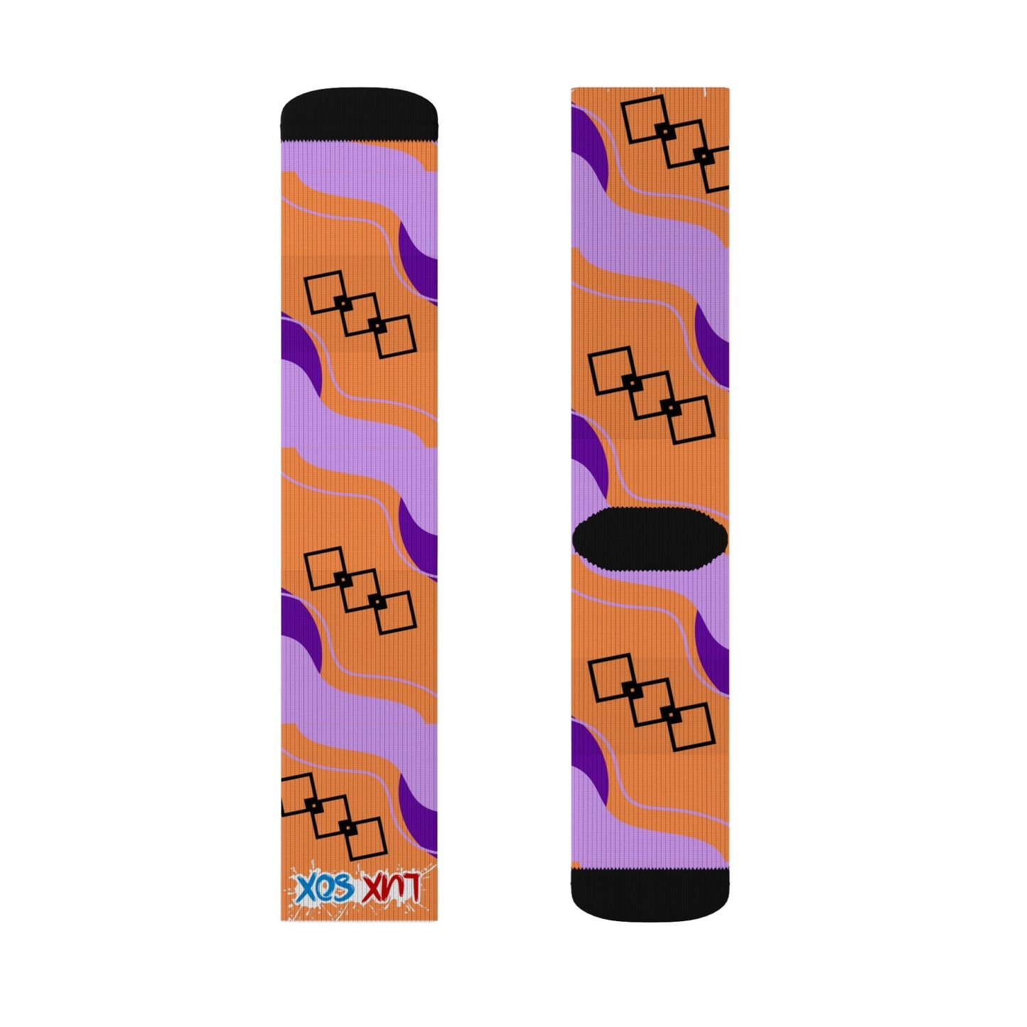 Luxury Bold Orange Designer Socks for the Stylish EliteElevate your style with our exclusive Orange Luxury Designer Socks. Crafted for the discerning individual, these socks combine vibrant color with premium comfort andAll Over Prints