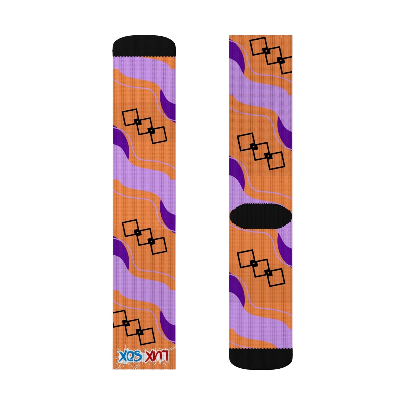 Luxury Bold Orange Designer Socks for the Stylish EliteElevate your style with our exclusive Orange Luxury Designer Socks. Crafted for the discerning individual, these socks combine vibrant color with premium comfort andAll Over Prints